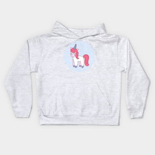 Unicorn Kids Hoodie by Mashmuh